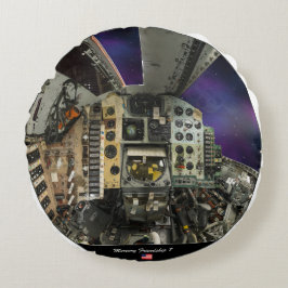 Mercury 7 cabin rundes kissen