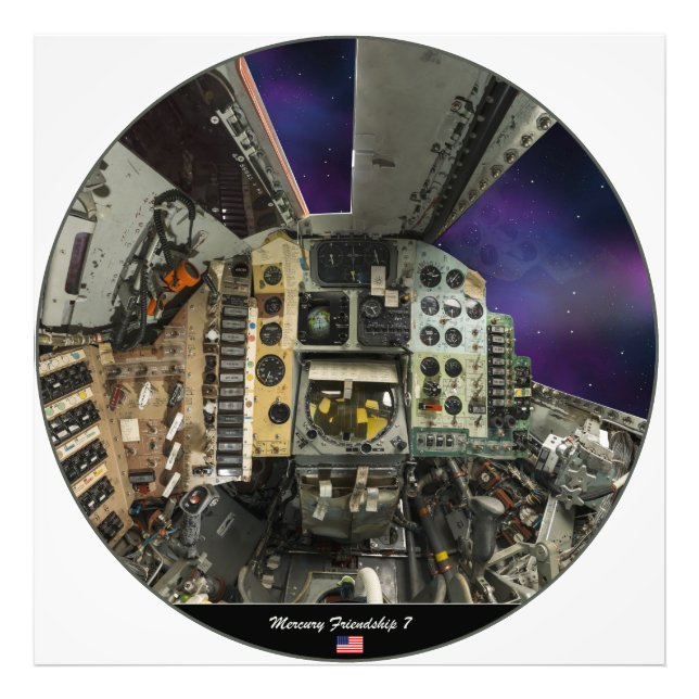 Mercury 7, Cockpit view Fotodruck (Vorne)