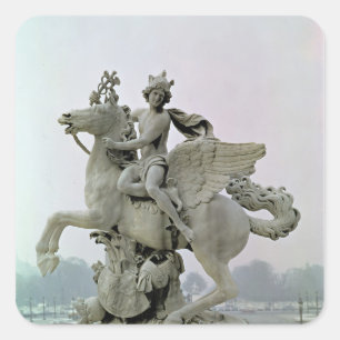 Mercury auf Pegasus 1701-02 Quadratischer Aufkleber