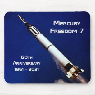 Mercury Freedom 7 - 60 Jahre Mousepad