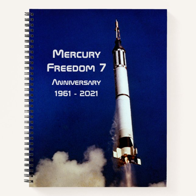 Mercury Freedom 7 - 60 Jahre Notizbuch (Vorderseite)