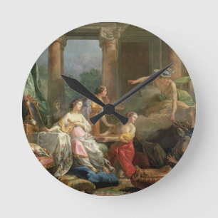 Mercury, Herse and Aglauros, 1763 (oil on canvas) Runde Wanduhr