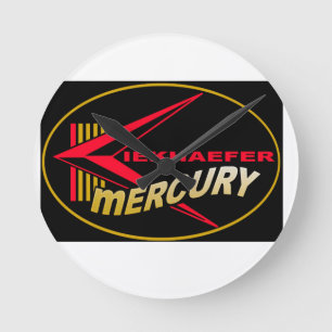 Mercury Marine Outboards Vintag Look Clock Runde Wanduhr