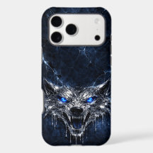 Mercury Wolf Blaue Saphir-Augen Glazial