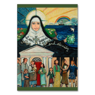 Mercy-Gründer Catherine McAuley-Gebetskarte Tischnummer