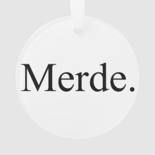 Merde Verzierung für Balletttänzer - viel Glück Ornament