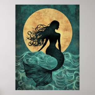 Merdmaid Illustration Poster