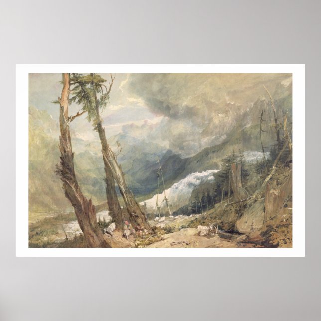 Mere de Glace, im Tal von Chbeliefern, Schweiz Poster (Vorne)