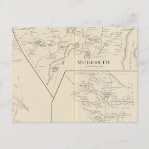 Meredith, Dorf Meredith Postkarte
