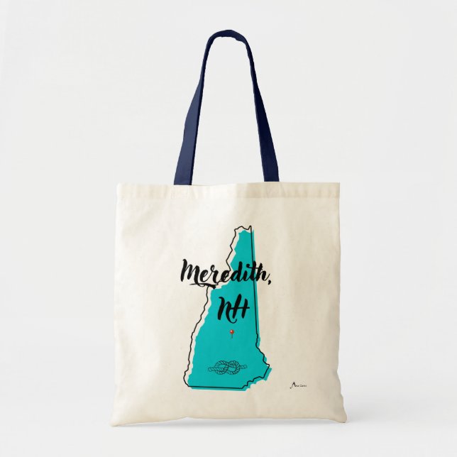 Meredith, NH Tote Bag Tragetasche (Vorne)