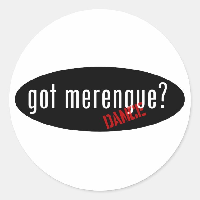 Merengue-Elemente - got Runder Aufkleber (Vorderseite)