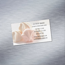 Merengue Food Pastry Koch Bäckerei Magnetische Visitenkarte