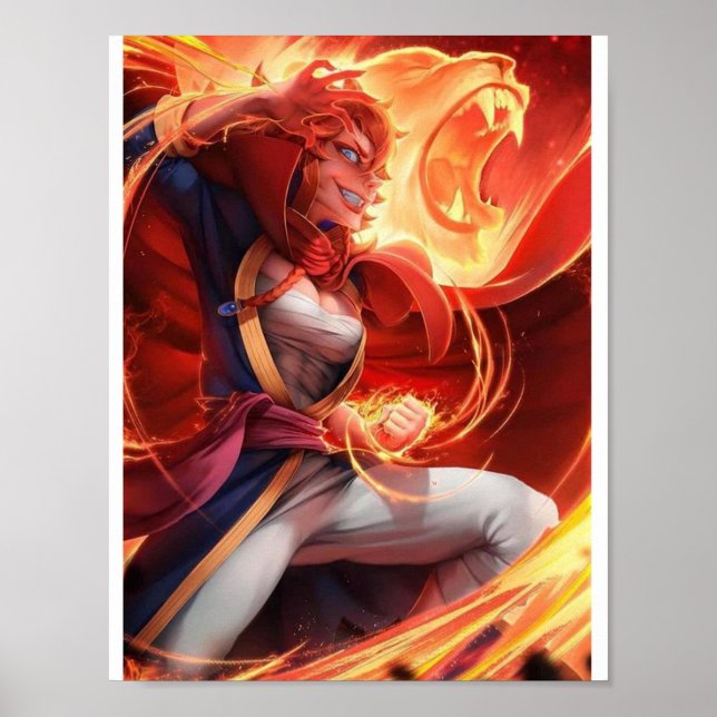 Mereoleona Vermillion Feuerzauberei Poster (Vorne)