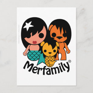 Merfamily SINGAPORE Postkarte