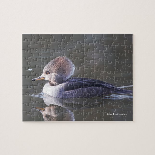 Merganser-Duck-Female am See Puzzle (Horizontal)