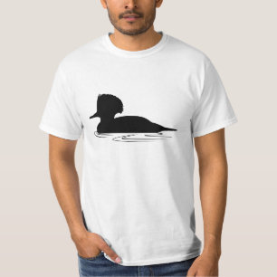 Merganser-Ente in der Silhouette T-Shirt