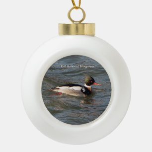 Merganser-Ornament Keramik Kugel-Ornament