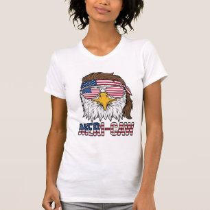 Meri-Caw Patriotischer Adler Vintage Gravur Shirt_ T-Shirt
