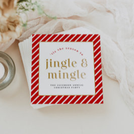 MERI Festive Holiday Jingle Mingle Weihnachts-Part Serviette