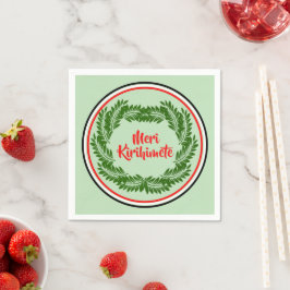 Meri Kirihimete Maori Frohe Weihnachtscocktail Serviette