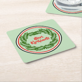 Meri Kirihimete Maori Merry Christmas Rechteckiger Pappuntersetzer