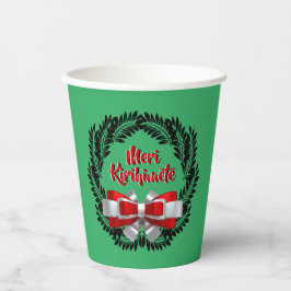 Meri Kirihimete Maori zu frohen Weihnachten Pappbecher