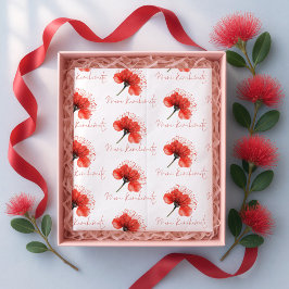 Meri Kirihimete Pōhutuka New Zealand Weihnachten Seidenpapier