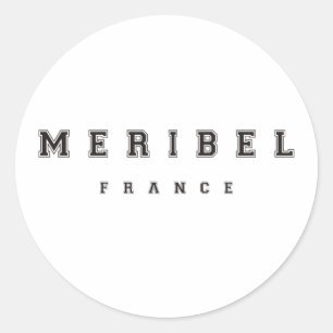 Meribel France Runder Aufkleber