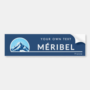 Méribel Frankreich Bergskigebiet Autoaufkleber