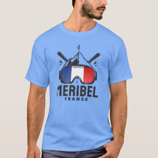 Meribel Frankreich Skigebiet Skifahren Souvenir Ju T-Shirt