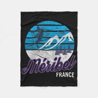 Meribel Französische Alpen Moutiers Frankreich Ski Fleecedecke