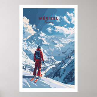Meribel-Reiseposter - Frankreich 1 Poster