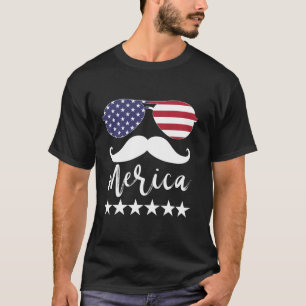 Merica 4. Juli Amerikanische Flagge USA Patri T-Shirt