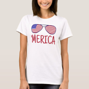 'Merica 4. Juli Brille T-Shirt