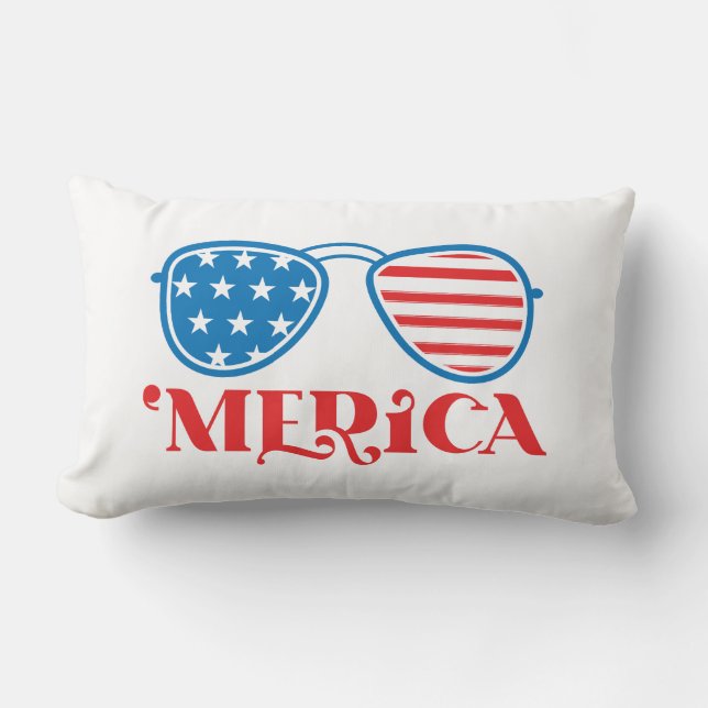 "Merica - 4. Juli Lendenkissen (Vorderseite)