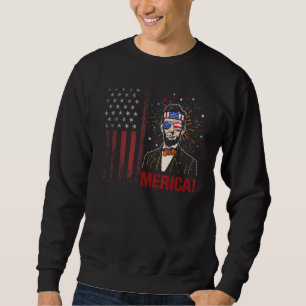 Merica 4. Juli Männer American Flag USA Sungrace Sweatshirt