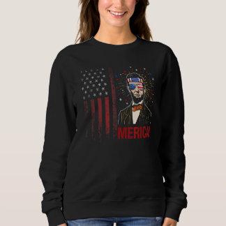Merica 4. Juli Männer American Flag USA Sungrace Sweatshirt