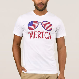 "Merica 4. Juli T - Shirt der Brille