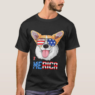 Merica 4. Juli T Shirt Kinder Jungen Mädchen Hund