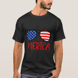 Merica 4. Juli T-Shirt Unabhängigkeitstag US-Flagg