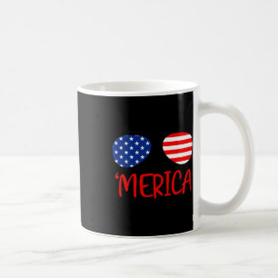Merica 4. Juli T-Shirt Unabhängigkeitstag US-Flagg Kaffeetasse