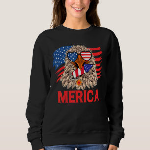 Merica Adler 4. Juli US USA Amerikanische Flagge P Sweatshirt