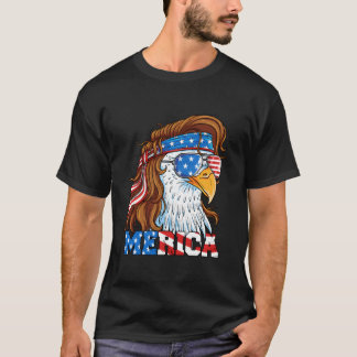 Merica Adler Mullet 4. Juli Amerikanische Flagge U T-Shirt