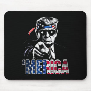 Merica Amerika Lustig Trump 4. Juli Mousepad