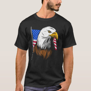 Merica Bald Eagle Independence Day 4. Juli T-Shirt