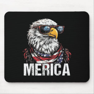 Merica Bald Eagle Patriotic Adler 4. Juli Amer Mousepad