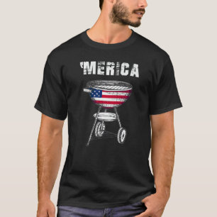 Merica Barbecue Grillers Unabhängigkeitstag T-Shirt