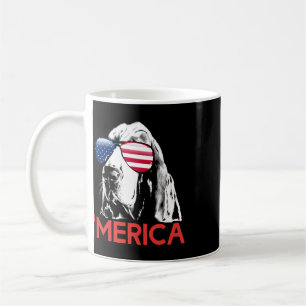 Merica Bet Hound Amerikanische Flagge 4. Juli  Kaffeetasse