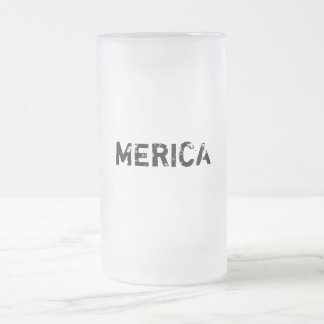 MERICA BIER-TASSE MATTGLAS BIERGLAS