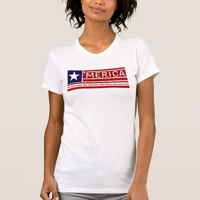 'Merica - Bürgschaft des Ergebenheit T-Shirt (Vorderseite)